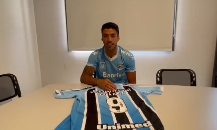 Grêmio anuncia a contratação do uruguaio Luis Suárez