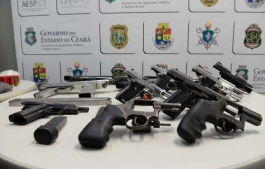 1.139 armas de fogo foram apreendidas no Ceará nos primeiros dois meses de 2022