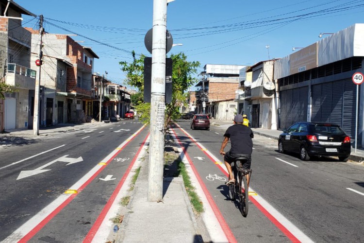 Fortaleza é a capital do Brasil com o maior número de pessoas morando perto de ciclovias ou ciclofaixas