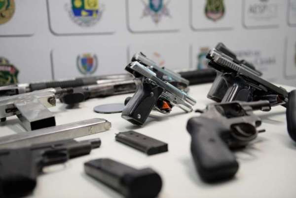 2.846 armas de fogo foram apreendidas no Ceará nos cinco primeiros meses