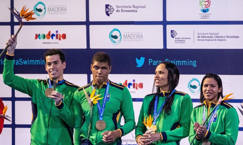 Brasil assume o terceiro lugar geral no Mundial de natação paralímpica