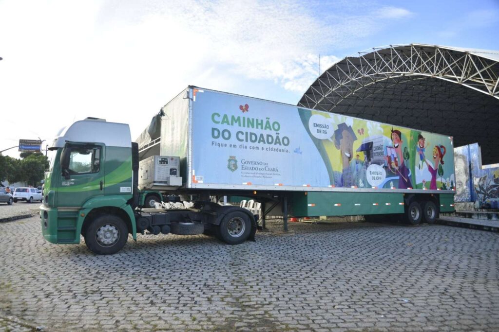 Caminhão do Cidadão realizará atendimentos em nove comunidades do Ceará até o fim deste mês; confira a rota