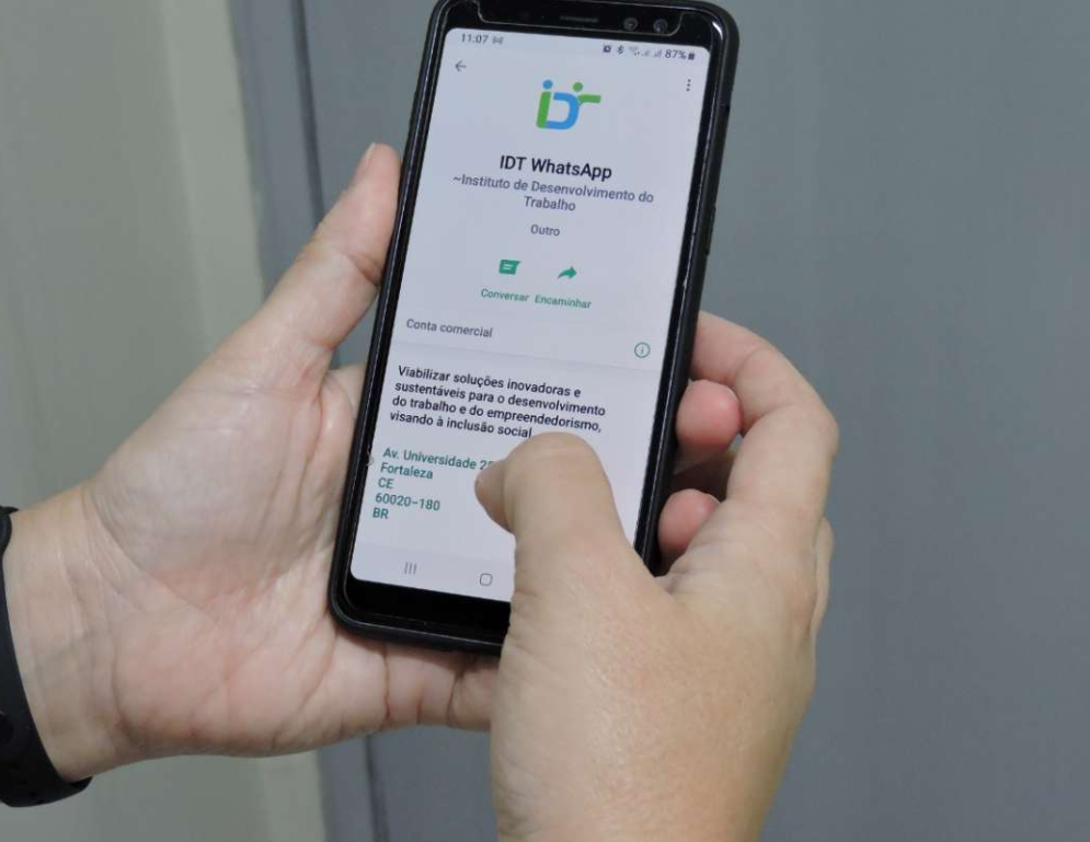 IDT/Sine oferta serviços de autônomos via WhatsApp e Telegram; saiba como solicitar