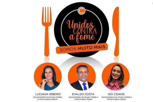 Campanha do Grupo Cidade de Comunicação, Unidos contra a Fome será lançada em evento no Espaço Nosso Meio