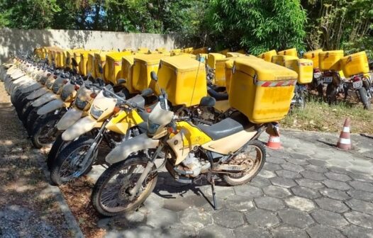 Correios leiloam 65 motocicletas no Ceará