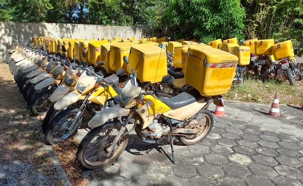 Correios leiloam 65 motocicletas no Ceará