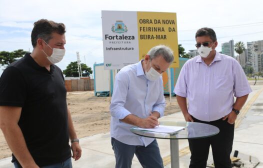 Assinada ordem de serviço para início das obras da feirinha da Beira-Mar