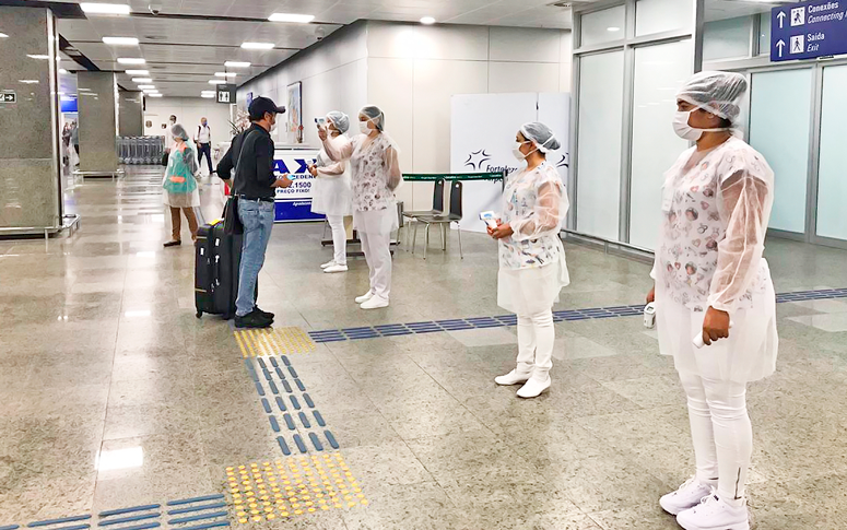 Governo instala centro de testagem para viajantes no aeroporto de Fortaleza