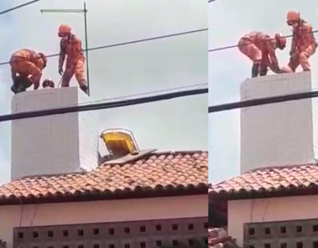 Bombeiros resgatam corpo dentro de caixa d’água em Fortaleza