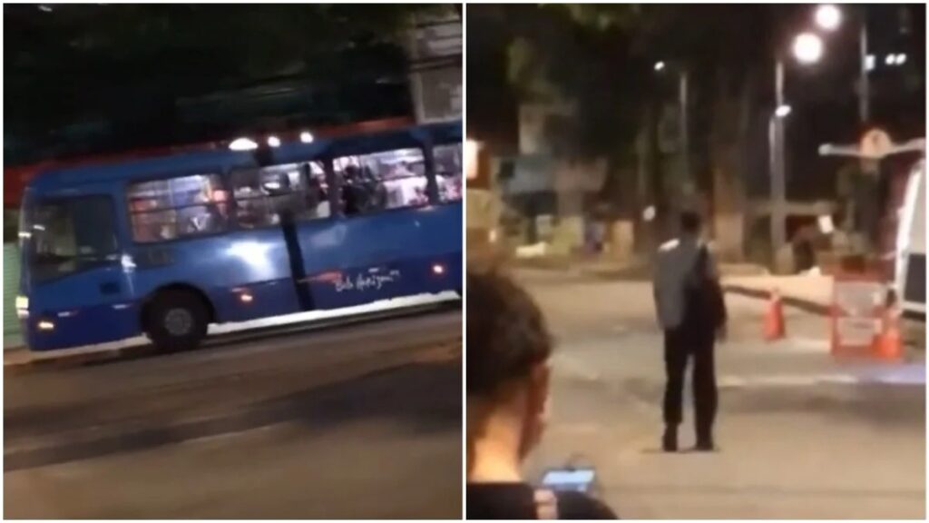 Motorista abandona ônibus após reclamação sobre demora e deixa passageiros no veículo