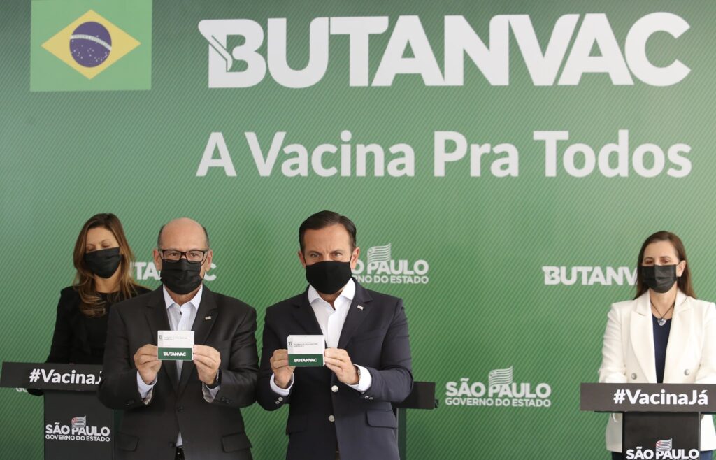 Instituto Butantan anunciou hoje (28) o início da produção de uma nova vacina contra a covid-19, chamada ButanVac