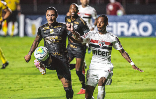 Com gols nos acréscimos, São Paulo e Ceará empatam por 1 a 1