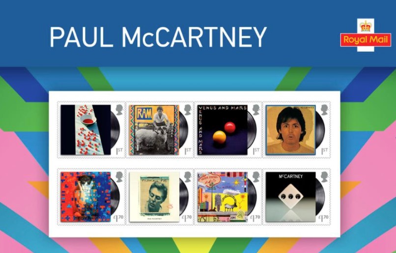 Correio britânico homenageia Paul McCartney com série especial de selos