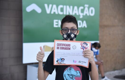 Covid-19: mais de 106 mil crianças foram vacinadas em Fortaleza