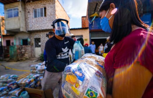 CUFA distribui tonelada de alimentos na Areninha da Rosalina neste sábado (29)
