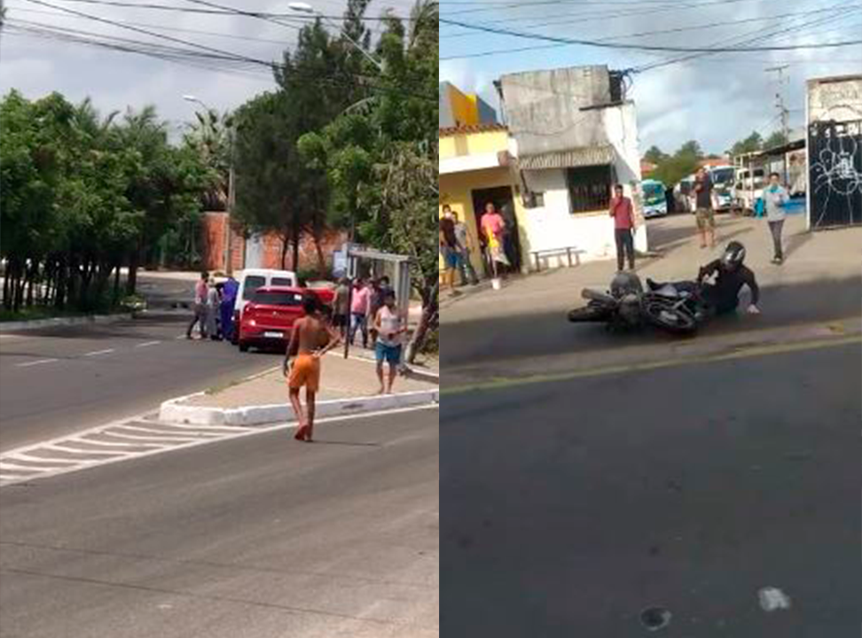 Derramamento de óleo causa acidentes em vias da Praia do Futuro