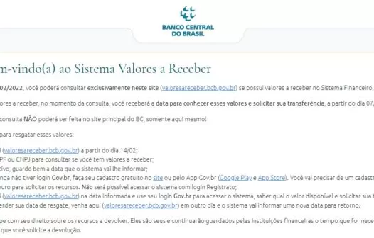 ‘Dinheiro esquecido’: Banco Central terá novo site para consulta de valores a receber