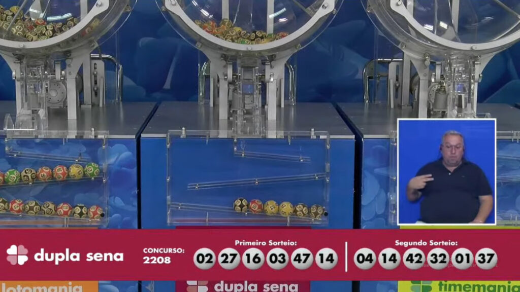 Dupla Sena: confira resultado do concurso 2.208