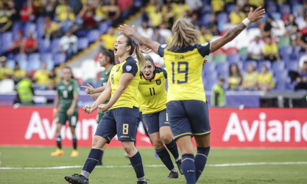 Equador goleia Bolívia por 6 a 1 na abertura da Copa América feminina