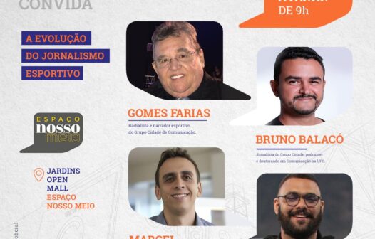 Espaço Nosso Meio traz palestra sobre jornalismo esportivo com time do Grupo Cidade; confira programação da semana