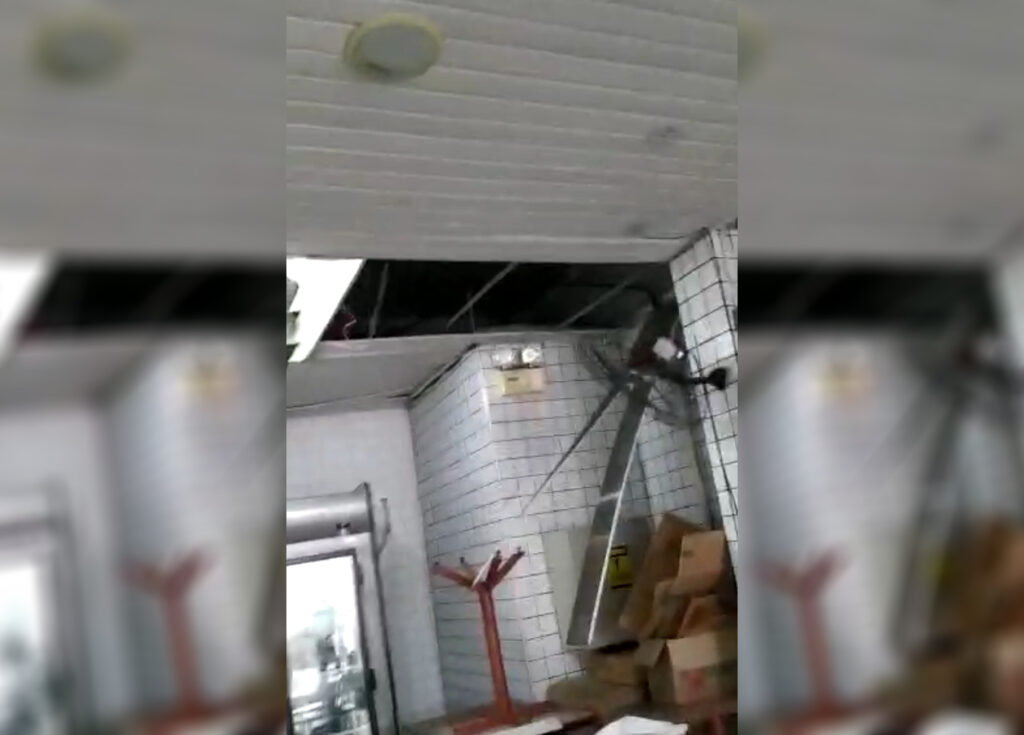 Explosão em empresa de oxigênio padaria é danificada pelo impacto confira vídeo