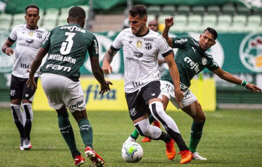 Ceará perde de 3 a 0 para o Palmeiras e se complica na Copa do Brasil