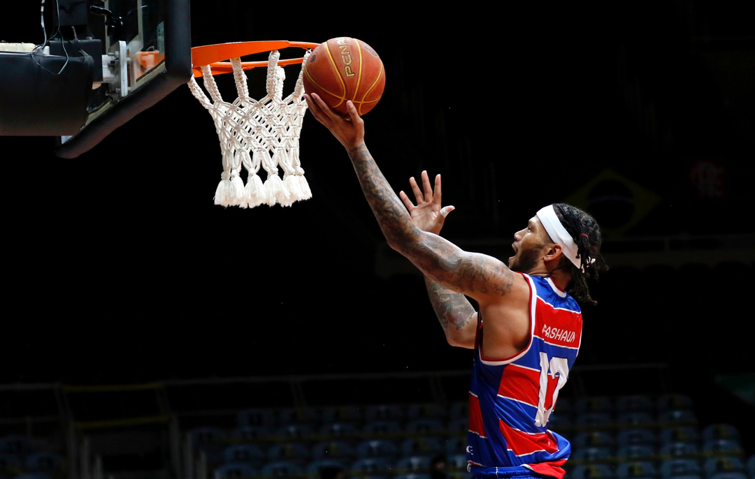 Fortaleza, Brazil. 31/01/2023, Action during the Novo Basquete Brasil NBB  basketball game between Fortaleza