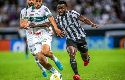 Ceará cede empate para o Coritiba e segue perto da Zona de Rebaixamento do Brasileirão