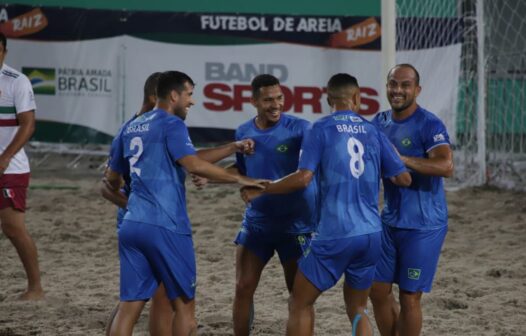 Brasil vence México por 11 a 1 em Mundial de Futebol de Areia