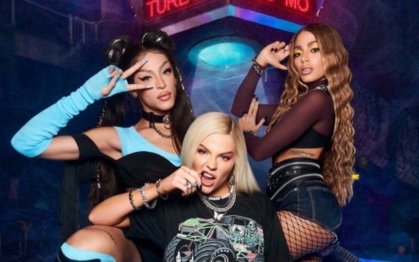 Anitta, Pabllo Vittar e Luísa Sonza lançam clipe juntas; confira