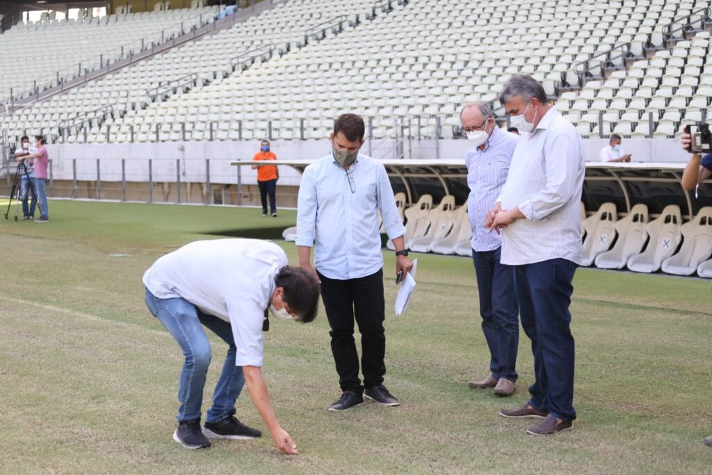 Gramado da Arena Castelão passará por reparos paliativos para ser liberado no final de janeiro de 2022