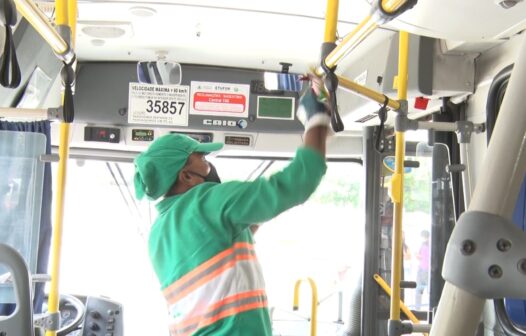 Higienização de veículos é reforçada nos sete terminais de ônibus