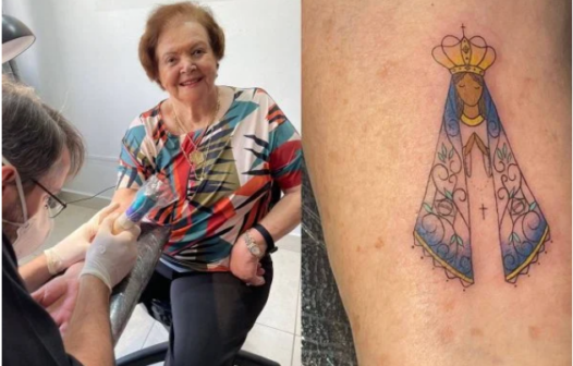 Idosa faz primeira tatuagem aos 91 anos; saiba o motivo