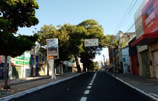 Av. Imperador recebe nova faixa exclusiva de ônibus e ciclofaixa