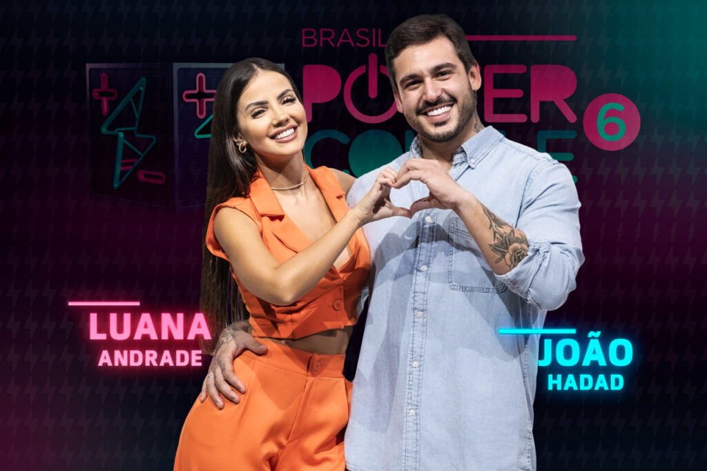 João Hadad e Luana Andrade estão no elenco do Power Couple Brasil 6