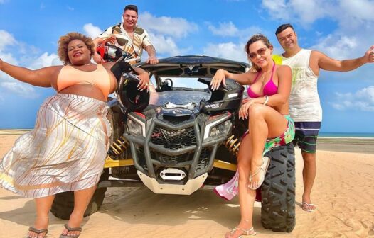 Jojo Todynho curte lua de mel em Jericoacoara