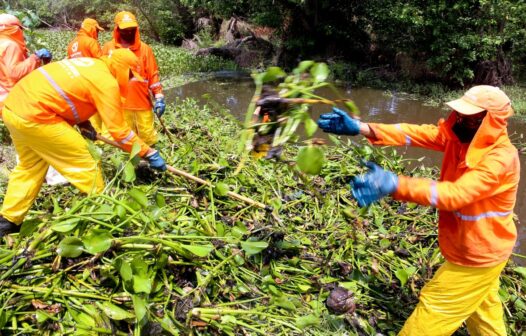 Limpeza de canais e lagoas de Fortaleza é intensificada para conter riscos de inundação e de alagamento