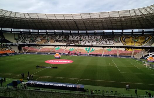 Torcida do Ceará prepara mosaico para a final da Copa do Nordeste