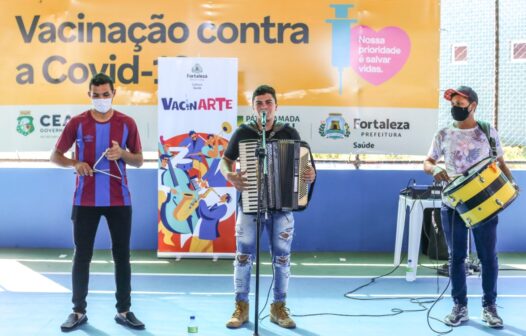 Fortaleza vai ter música ao vivo nos pontos de vacinação neste fim de semana