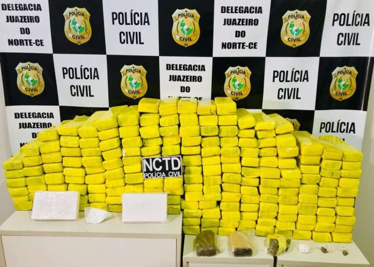 Novo recorde 2,3 toneladas de cocaína foram apreendidas no Ceará neste ano