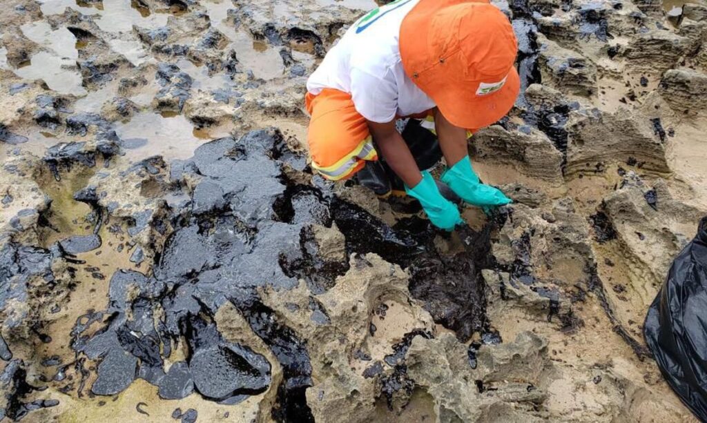 Ibama vistoria áreas atingidas por óleo no litoral do Ceará