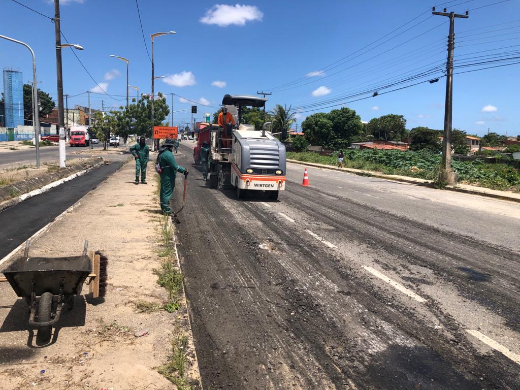 Trecho da Av. Osório de Paiva passa por obras de recuperação