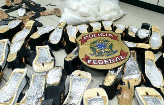 Passageira é presa com 6,5 kg de cocaína em tamancos no Aeroporto de Fortaleza