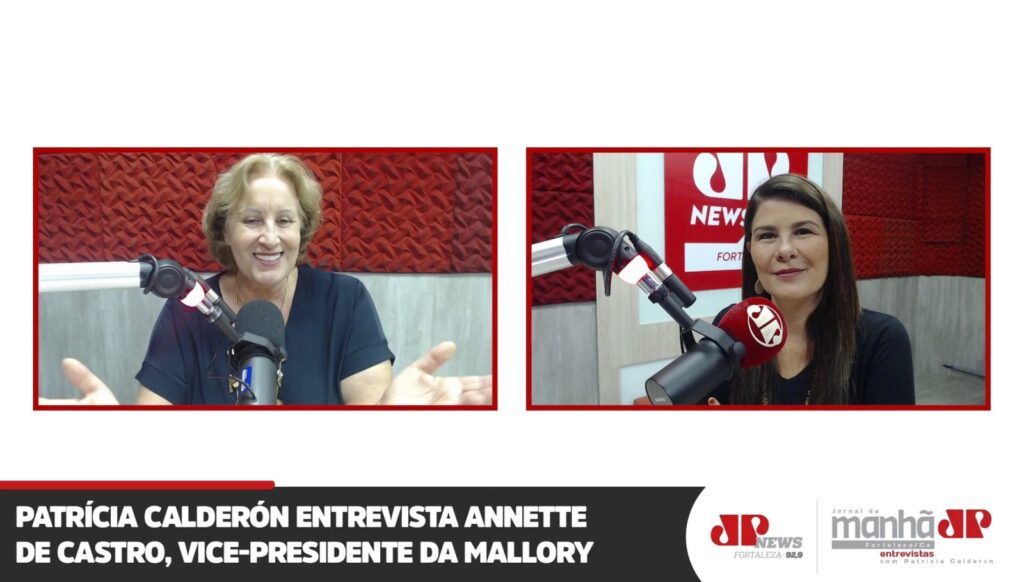 Annette de Castro, vice-presidente da Mallory, é a convidada do Jornal da Manhã Entrevistas com Patrícia Calderón