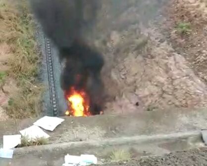 PM morre após carro cair de ponte e pegar fogo no Cariri