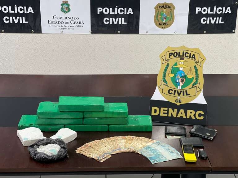 Polícia Civil prende espanhol, paraense e cearense com drogas