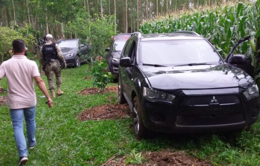 Polícia localiza 10 carros queimados usados por grupo em Criciúma (SC)