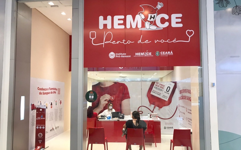 Posto de coleta do Hemoce no bairro Parangaba recebe doadores até domingo (13)