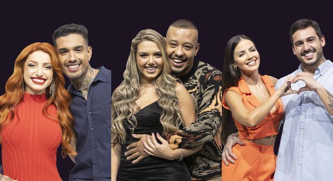 Brenda e Matheus, Karol e Mussunzinho e Luana e Hadad estão na última DR do Power Couple Brasil 6