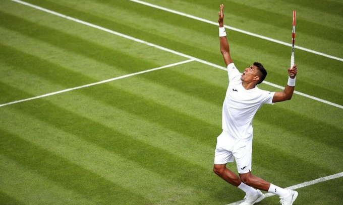 Cearense Thiago Monteiro perde para espanhol e é eliminado de Wimbledon